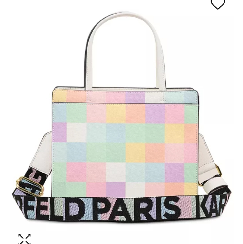 Karl Lagerfeld Maybelle Pastel Satchel - Picture 7 of 13